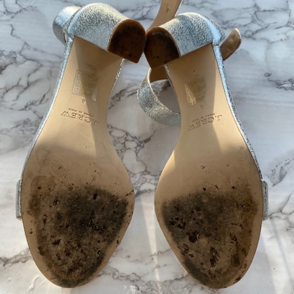 J CREW Silver Heel Sandals Size Size 8 - Picture 7 of 7